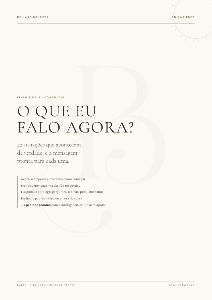 Capa do Guia 2, O que eu falo agora